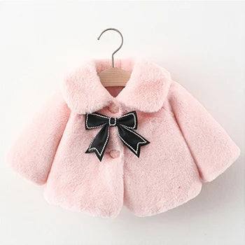 Girls’ Faux Fur Princess Cloak