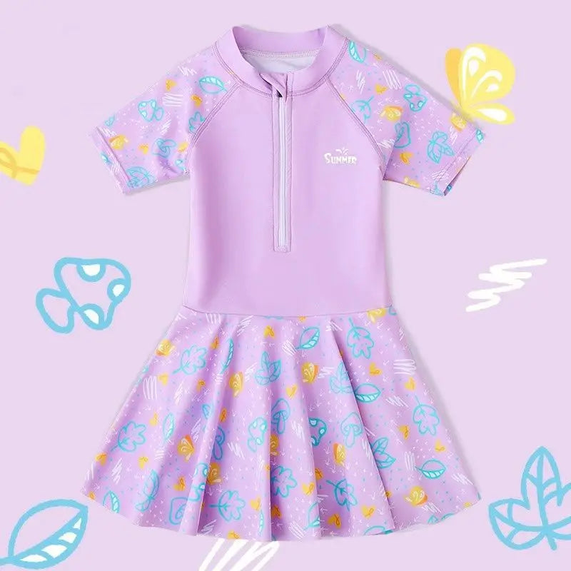 Girls’ One-Piece Princess Swimsuit