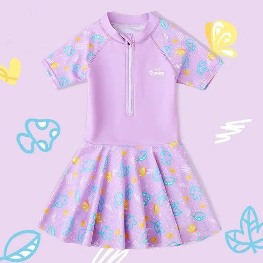 Girls’ One-Piece Princess Swimsuit