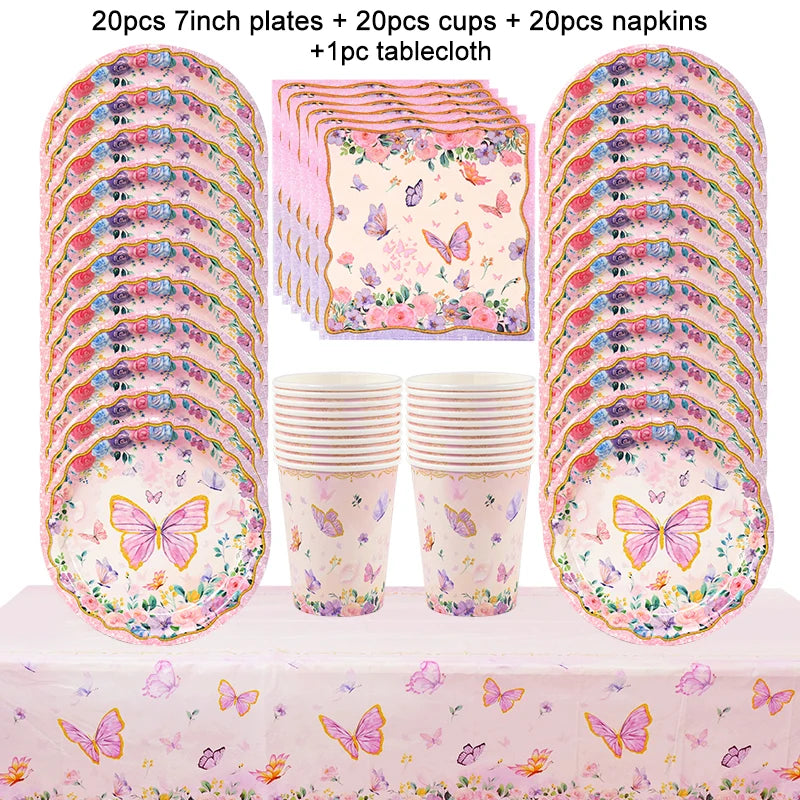 Butterfly Party Tableware