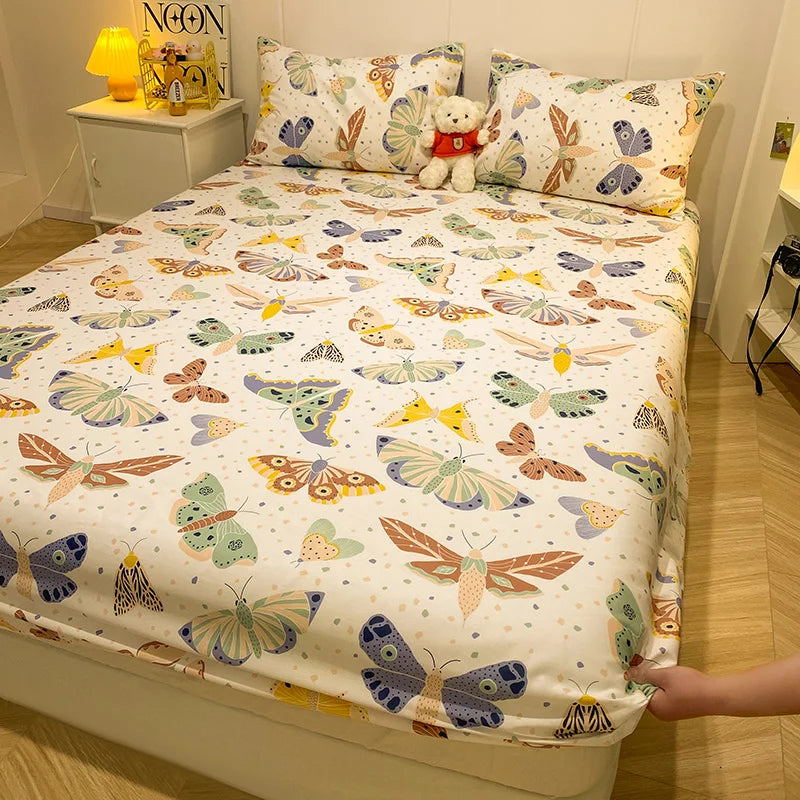 Cartoon Print Fitted Sheet