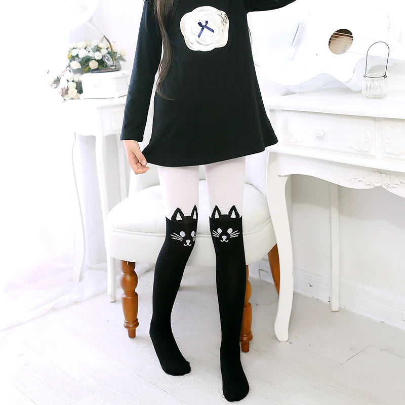 Cozy Cartoon Cotton Tights