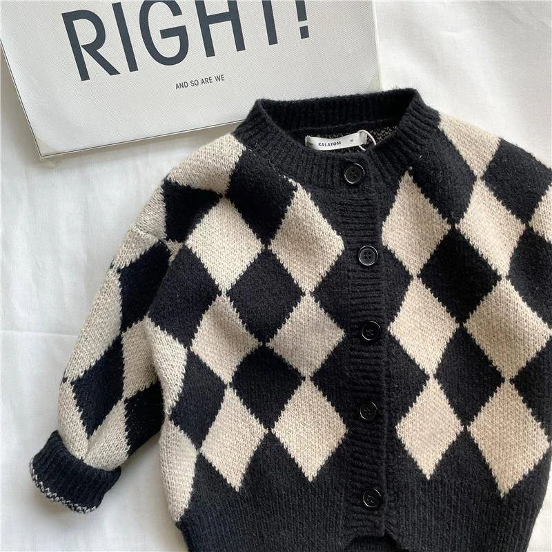 Boys' Woolen Knitted Cardigan