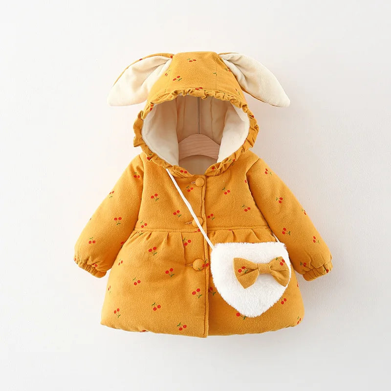 Girls’ Jacket with Rabbit Ear Hood