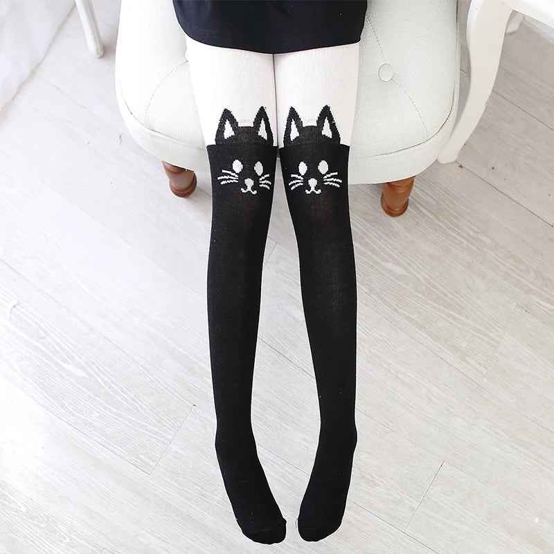 Cozy Cartoon Cotton Tights