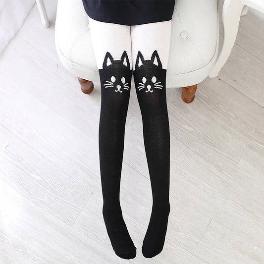 Cozy Cartoon Cotton Tights
