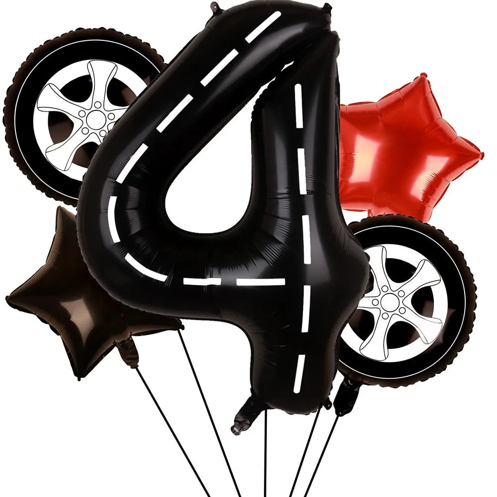 Racing Car Balloon Set - 5 pcs