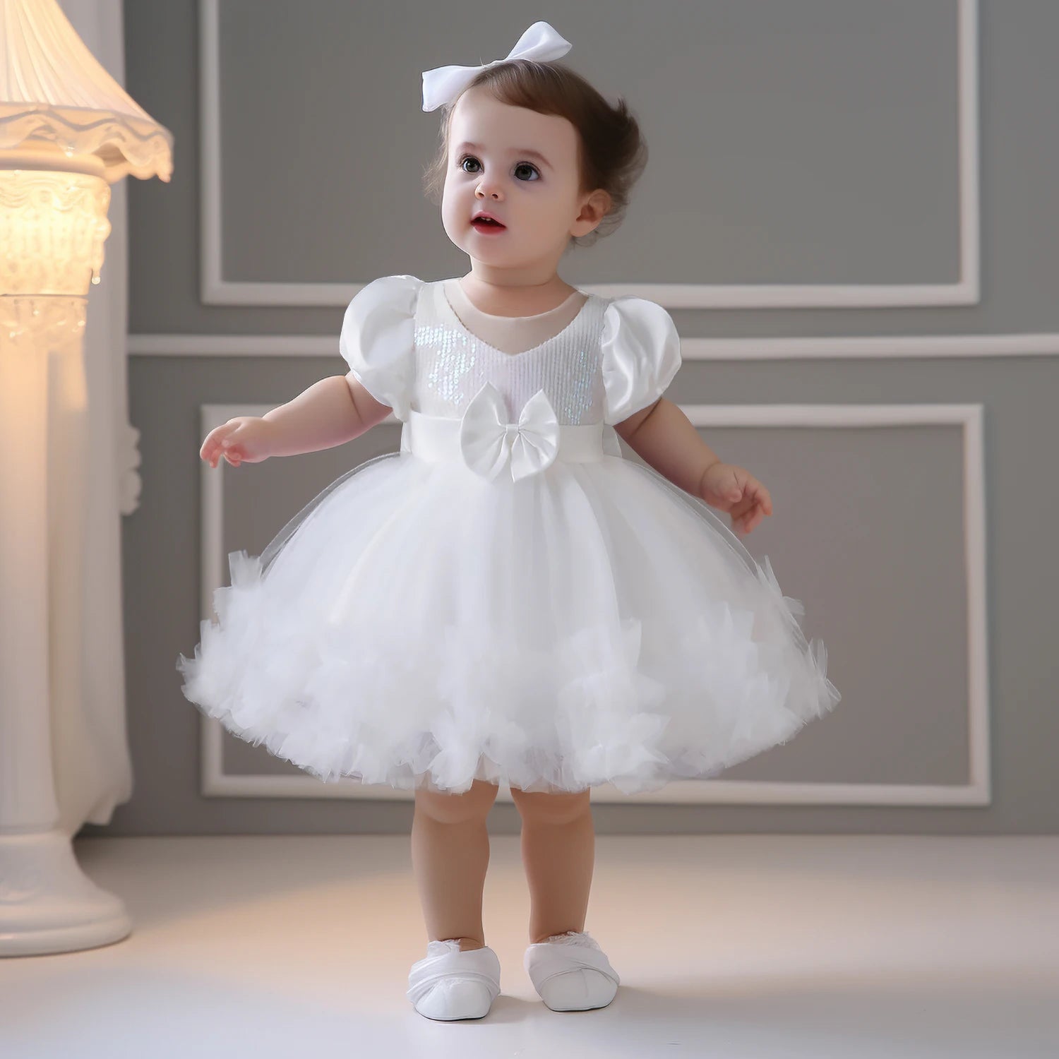 Sequin Big Bow Dress