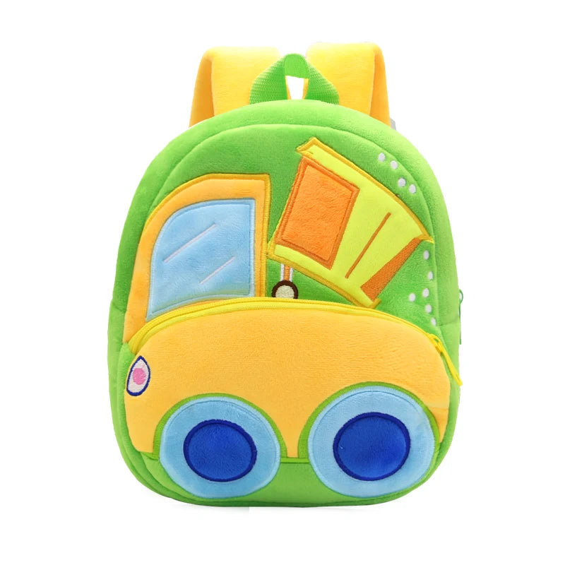 Vehicle-Themed Plush Backpack