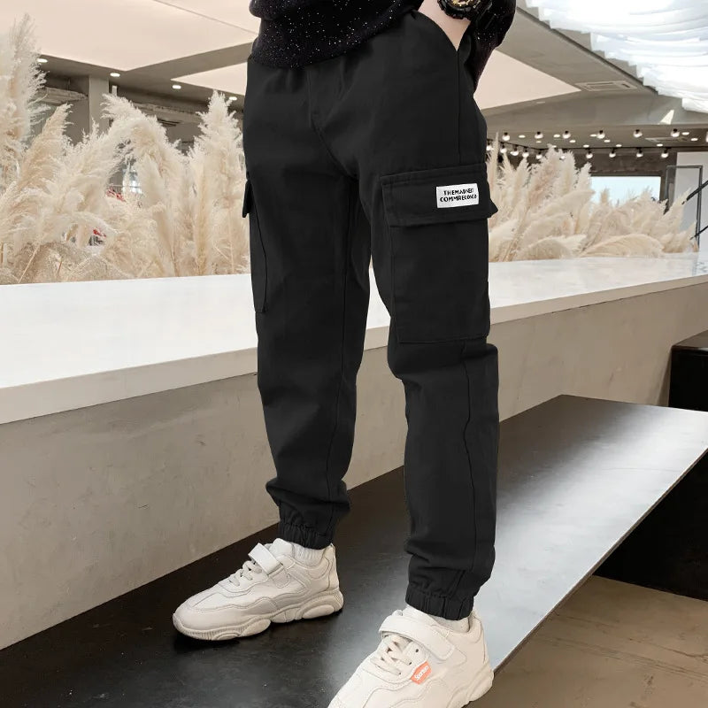 Boys' Cotton Cargo Pants