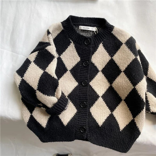 Boys' Woolen Knitted Cardigan