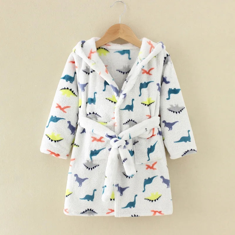 Kids' Flannel Bathrobe