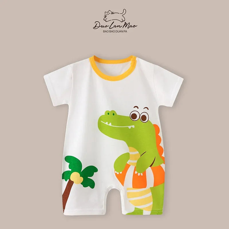 Cartoon Cotton Romper