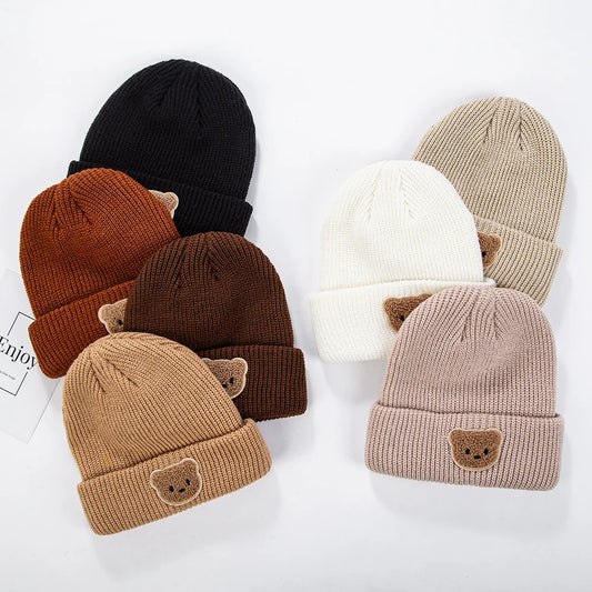 Cartoon Bear Beanie Cap