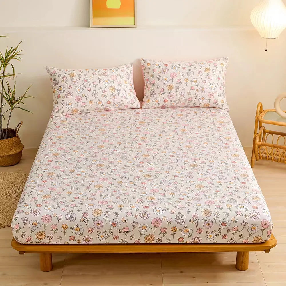 Cartoon Print Fitted Sheet