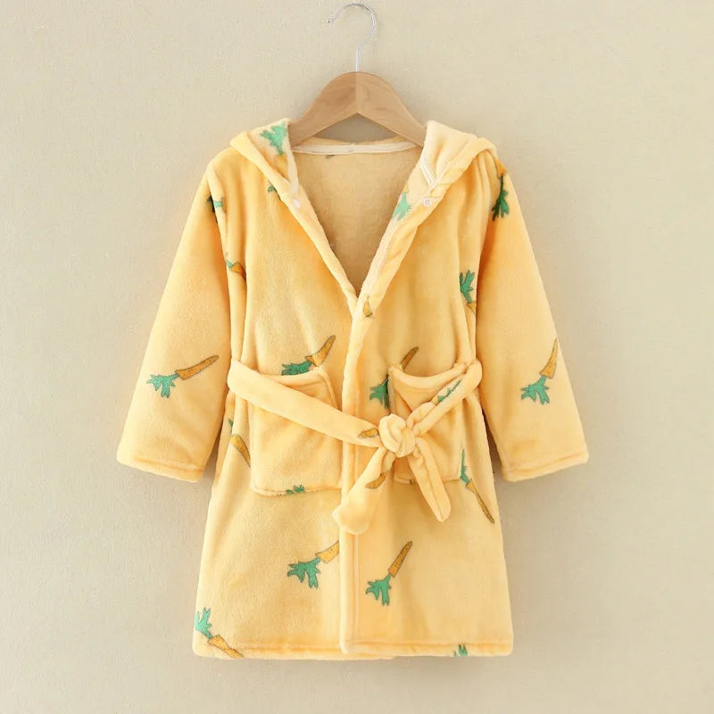 Kids' Flannel Bathrobe