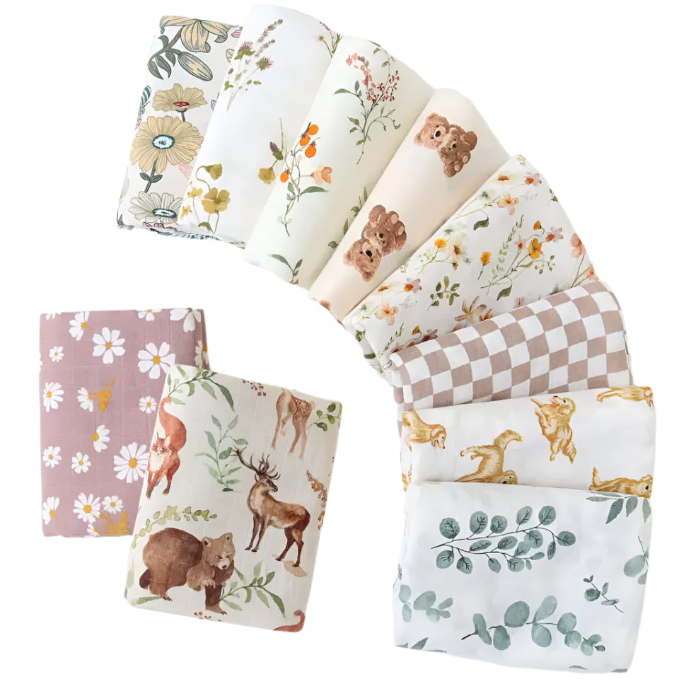 Bamboo Cotton Baby Swaddle Blanket