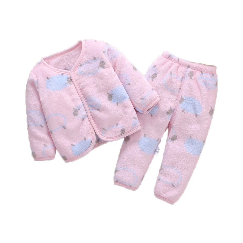 Newborn Flannel Shirt & Pants Set