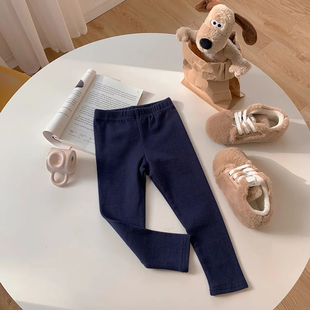 Girls' Stretchy Cotton Leggings