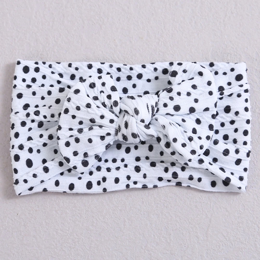 Printed Bow Baby Headband