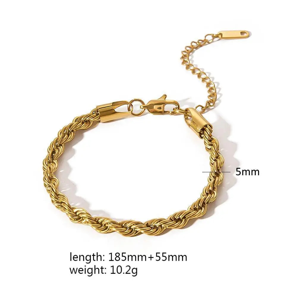 18K Gold Plated finish Chain Bracelet