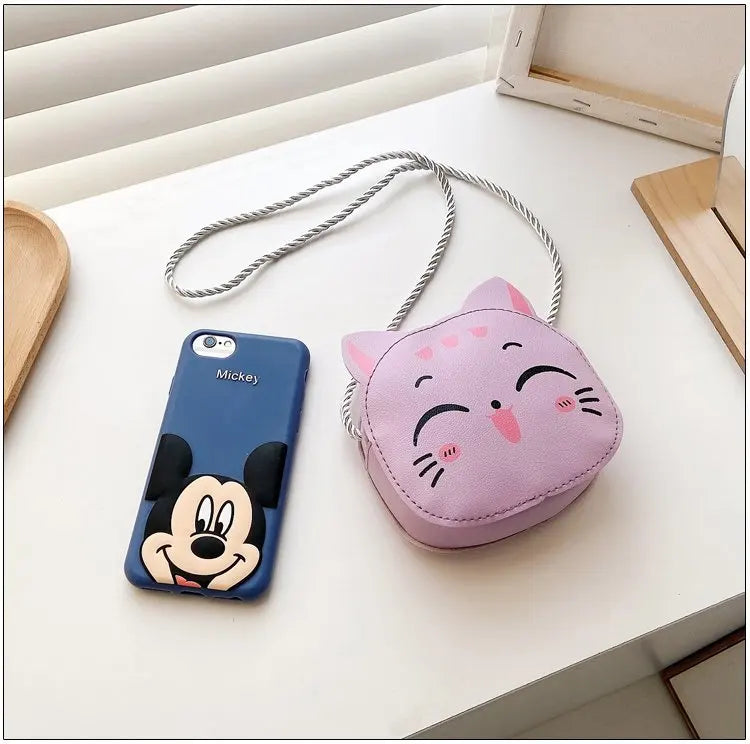 Cartoon Cat Crossbody Bag