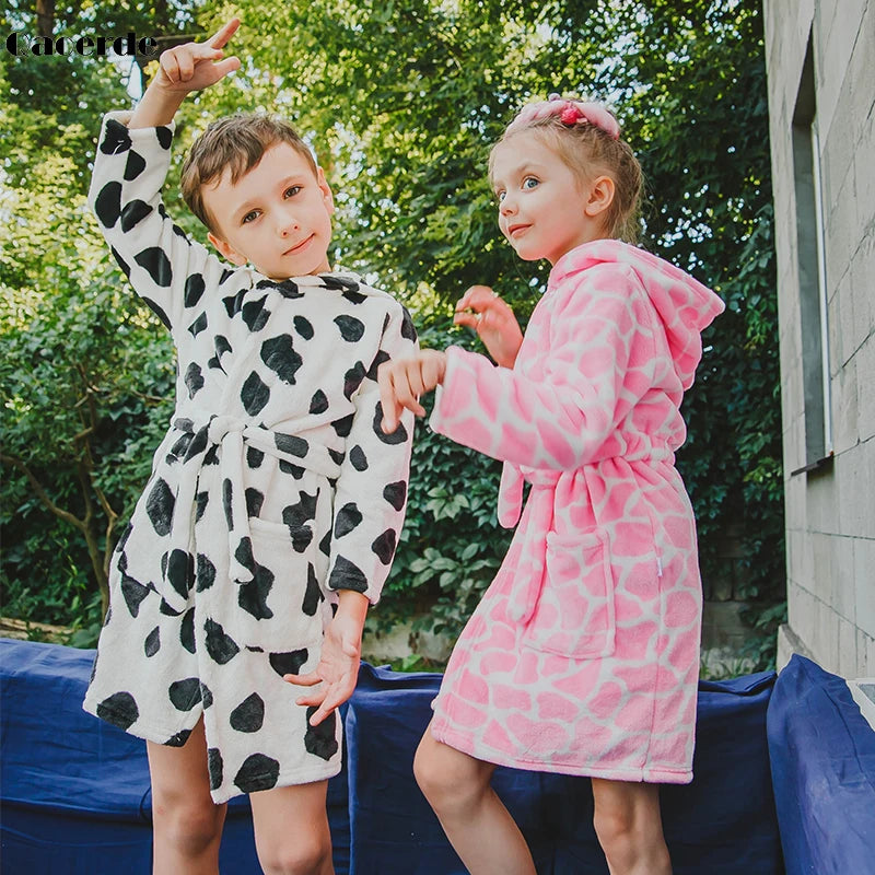 Kids' Flannel Bathrobe