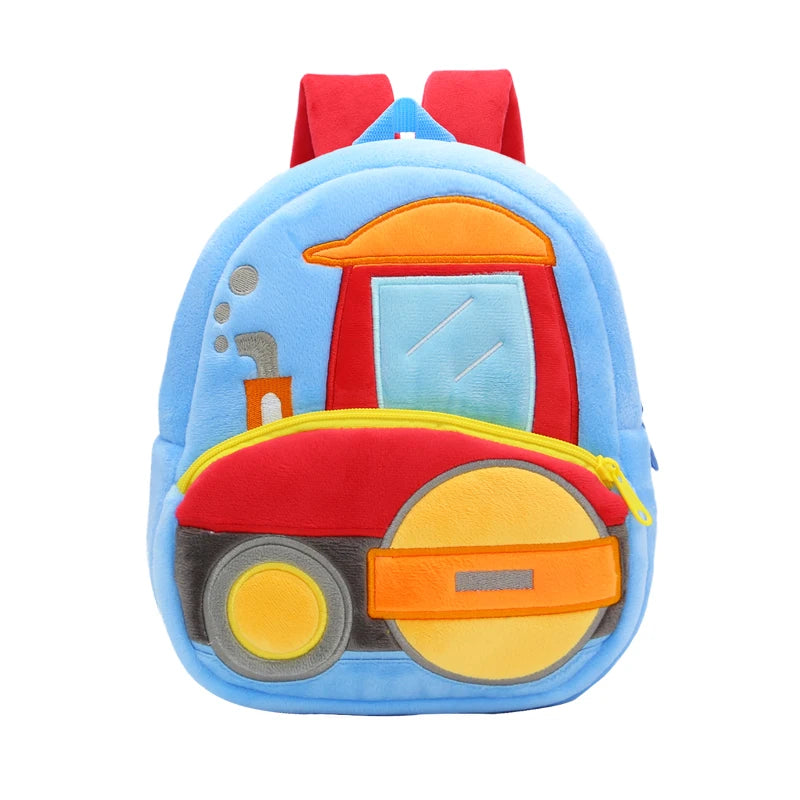Vehicle-Themed Plush Backpack