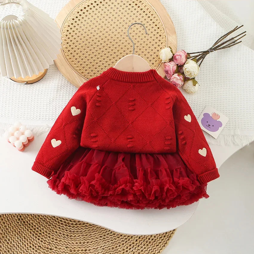 Girls' Sweater & Tulle Skirt Set