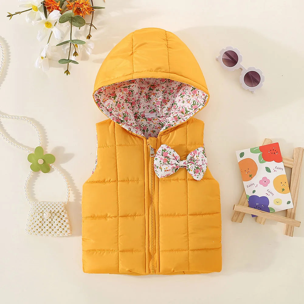 Cute Print Hooded Vest