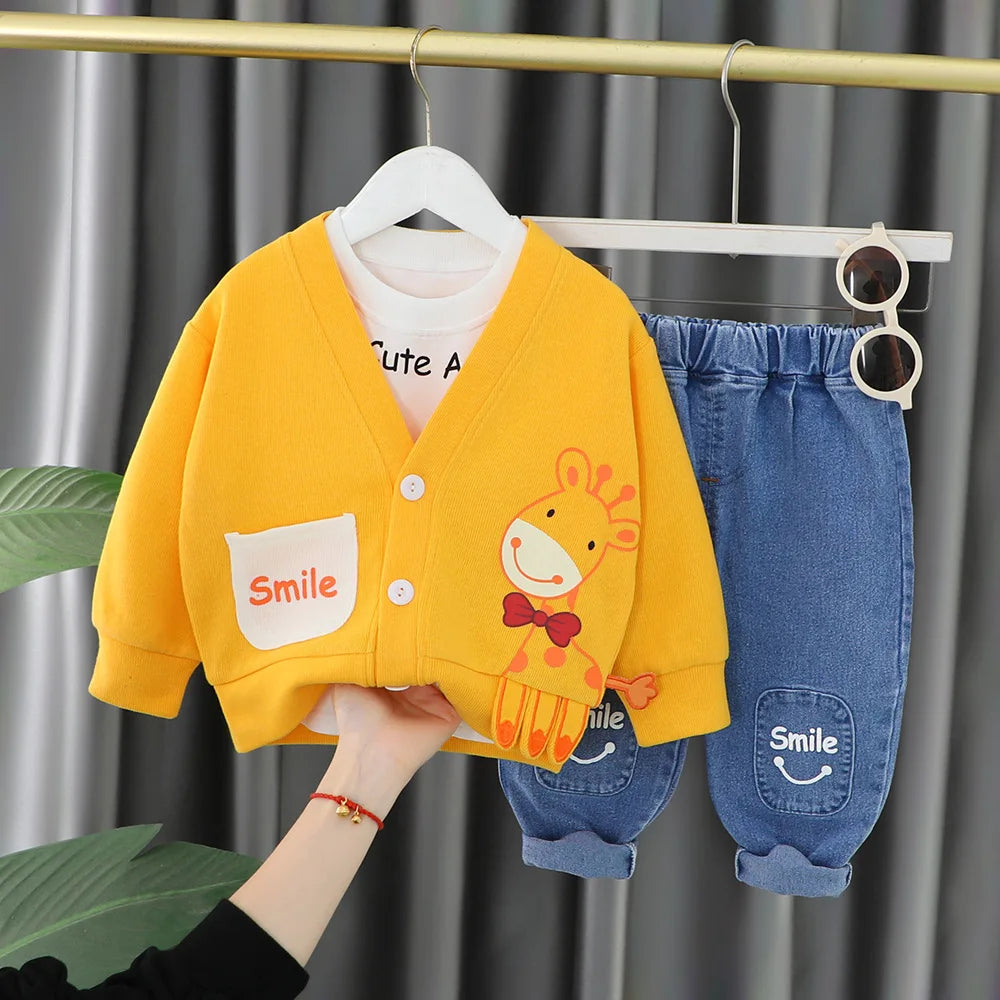 3-Piece Cartoon Outfit Set
