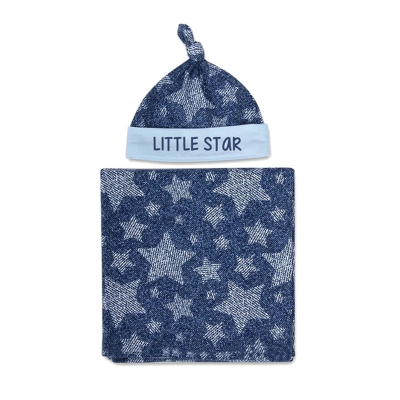 Newborn Swaddle Wrap & Beanie Set