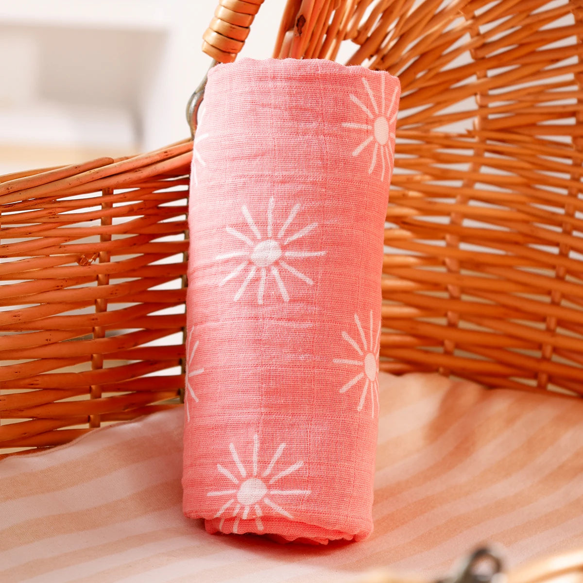 3-Pcs Cotton Swaddle Blanket Set