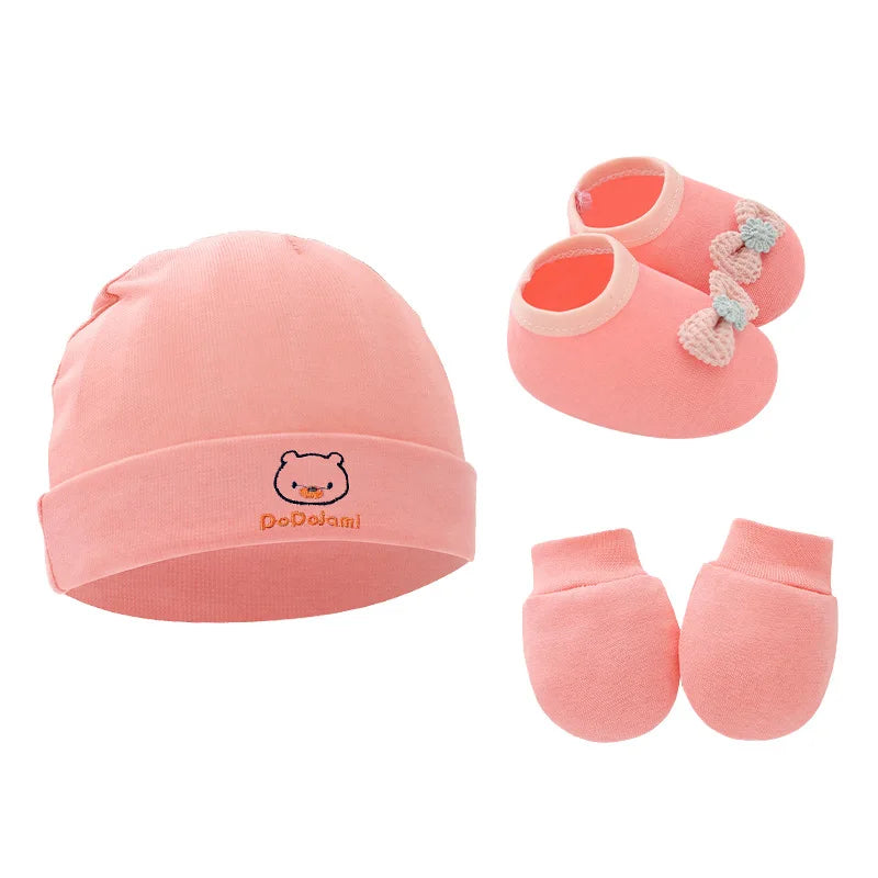 Newborn Beanie, Mittens & Socks Set