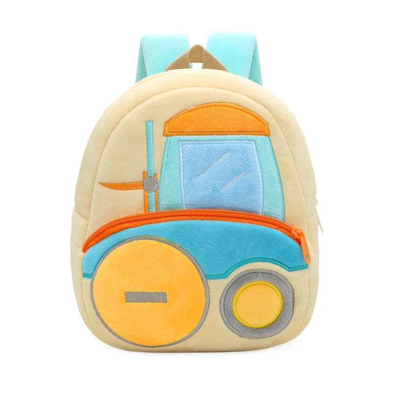 Vehicle-Themed Plush Backpack