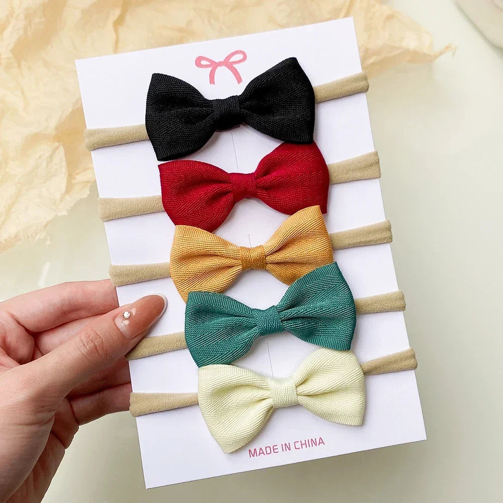 Ribbon Bow Headbands Set