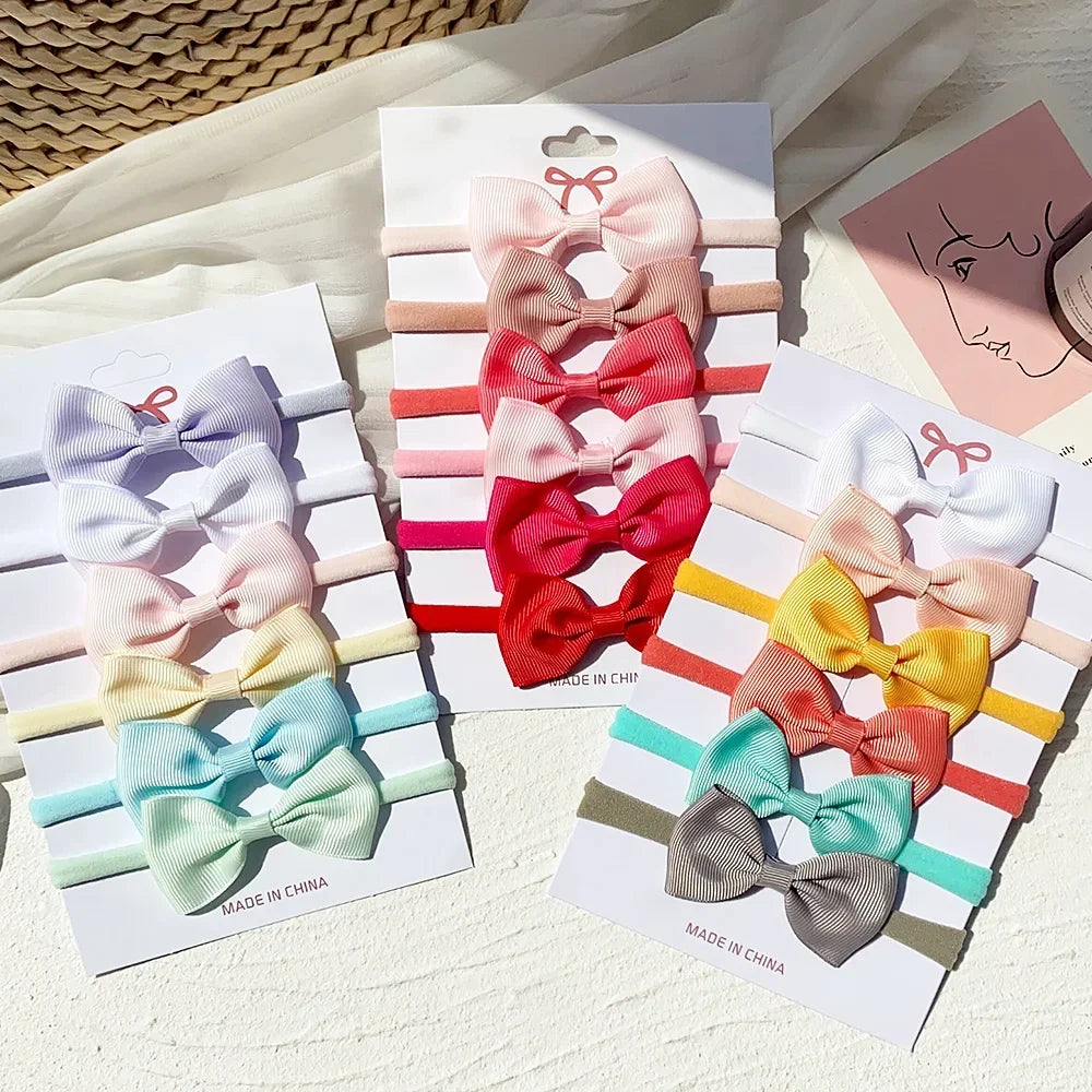Ribbon Bow Headbands Set