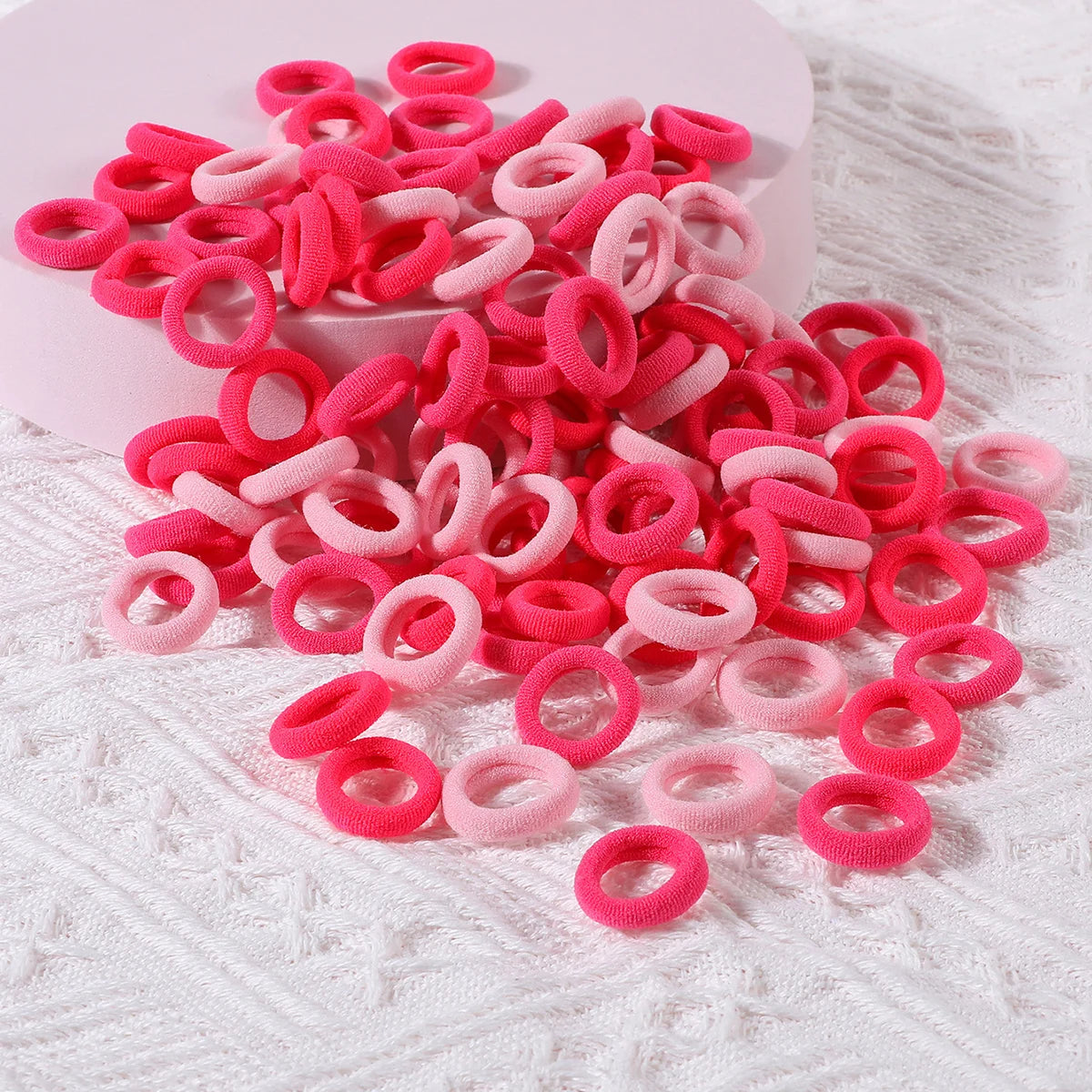 100 Pcs Colorful Hair Ties