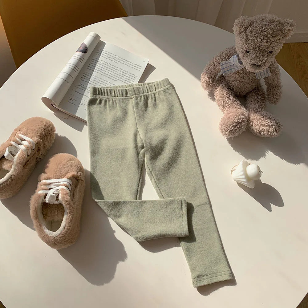 Girls' Stretchy Cotton Leggings