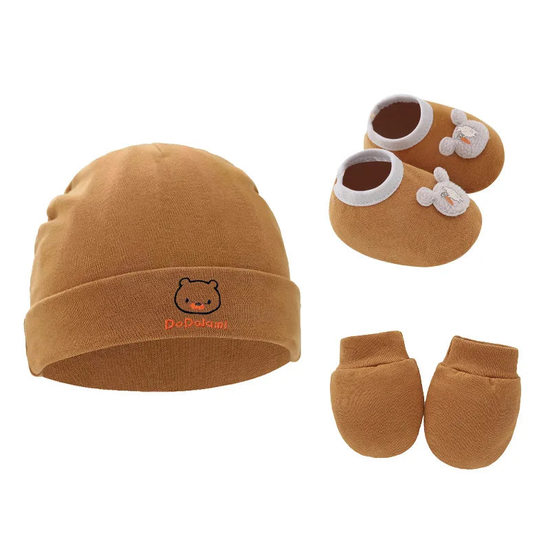 Newborn Beanie, Mittens & Socks Set