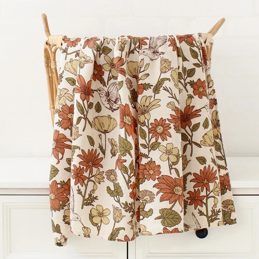 Bamboo Cotton Baby Swaddle Blanket