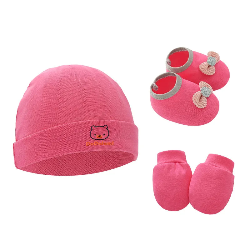 Newborn Beanie, Mittens & Socks Set