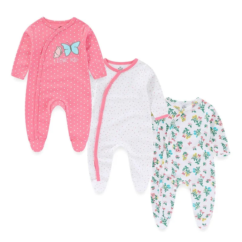 Baby Romper Set - 3Pcs