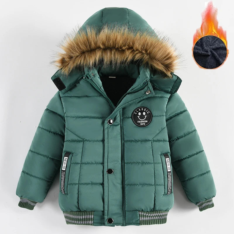 New Winter Unisex Jacket hooded furrs