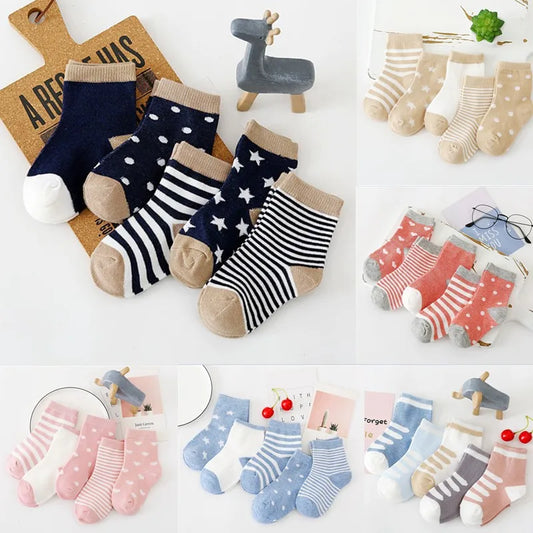 Cartoon Baby Socks - 5 Pair