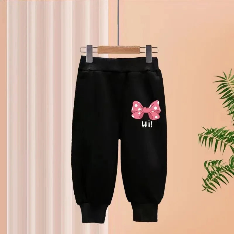 Girl Bow Print Tracksuit