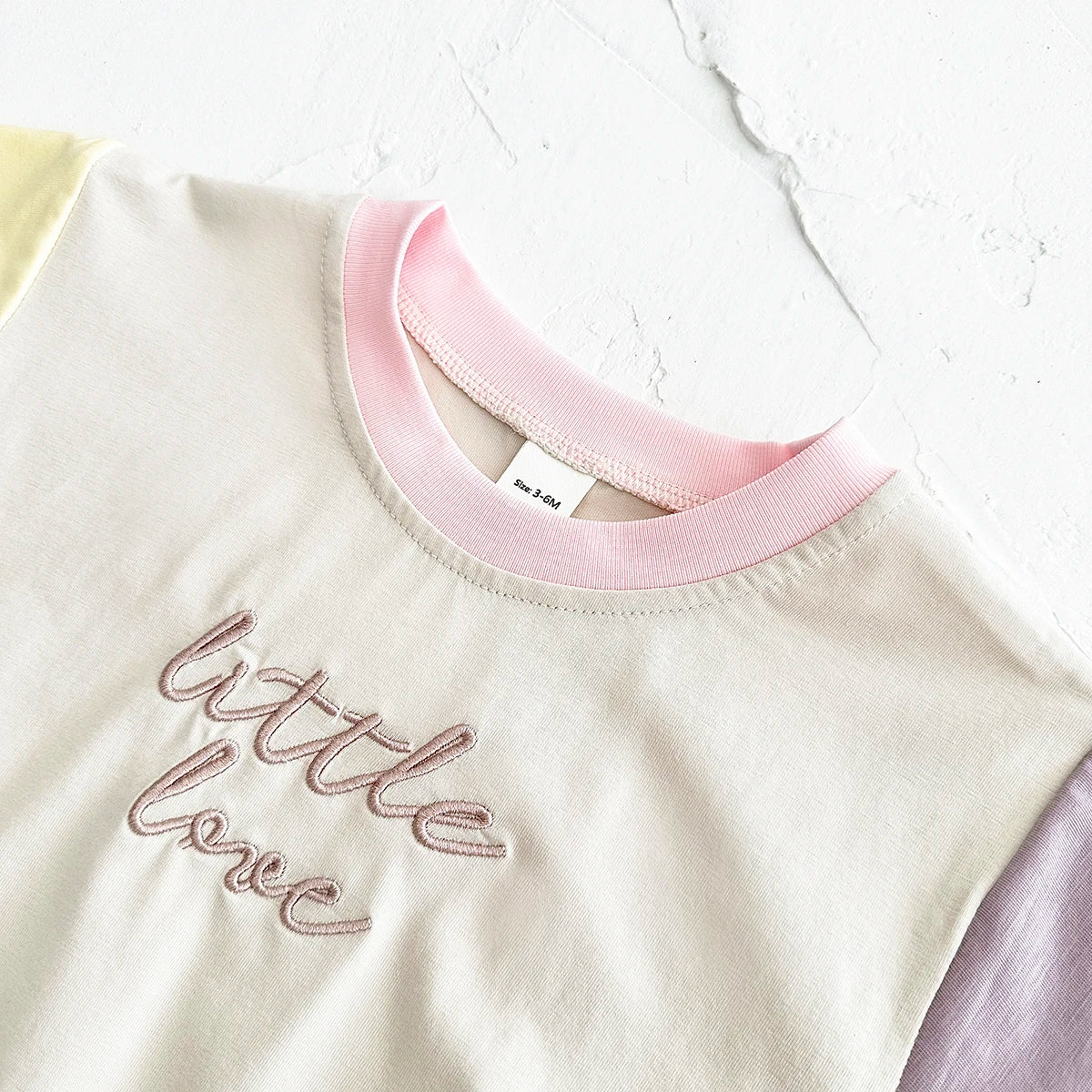 Romper with Embroidered Letters