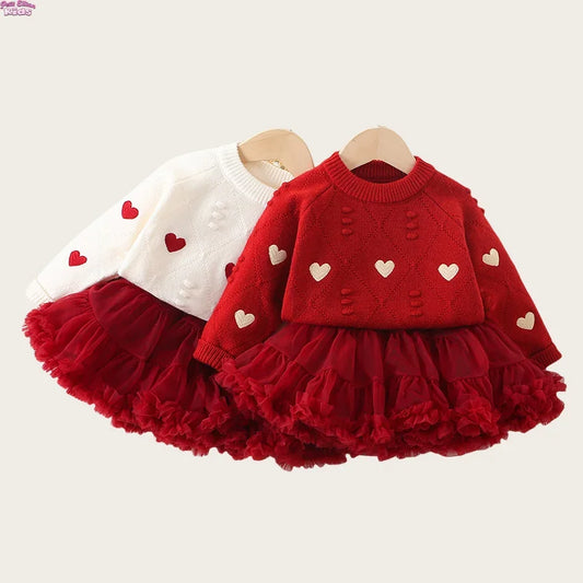 Girls' Sweater & Tulle Skirt Set