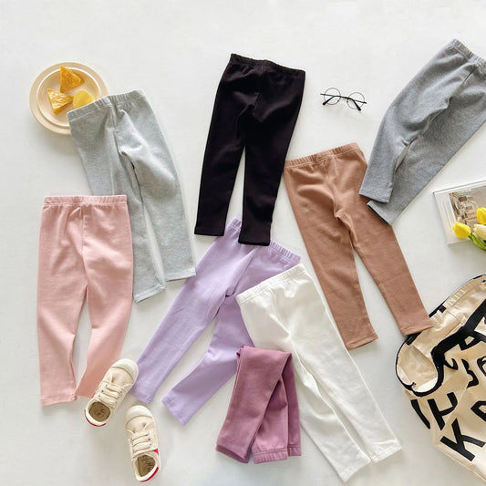 Girls’ Cotton Blend Leggings