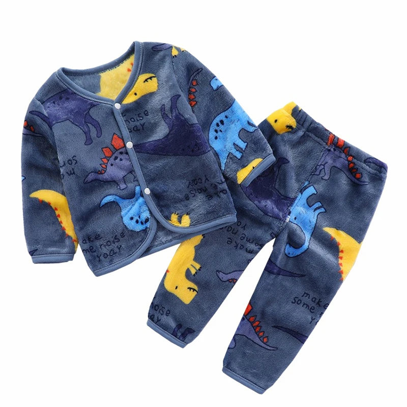 Newborn Flannel Shirt & Pants Set